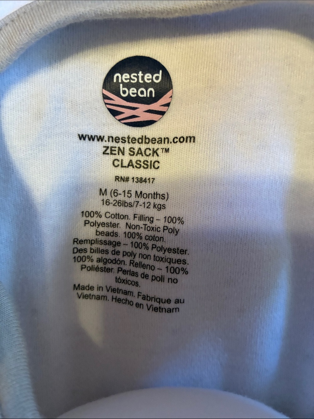Nested Bean SleepSack - Picture 3 of 3
